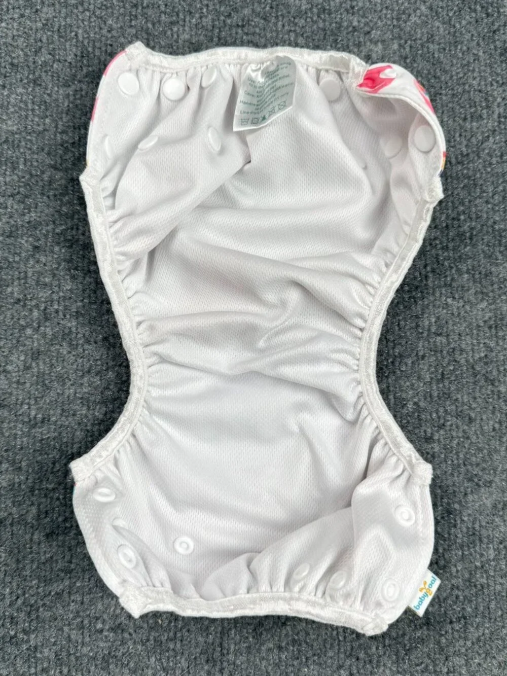 BabyGoal Reusable Swim Diaper Adjustable Snap Ice Cream Print Swimwear Infant